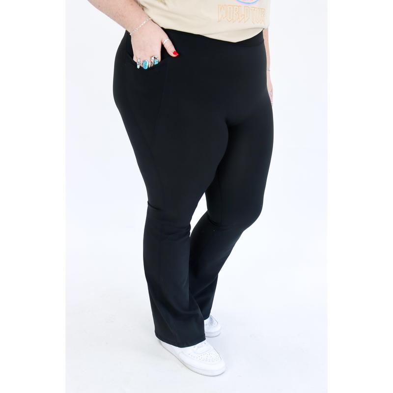 Tummy Control Flare Yoga Pant Leggings by Alexander Jane