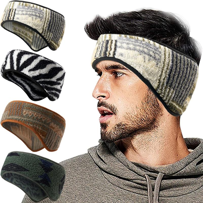 Winter Ear Warmers Headband Fleece Earmuffs Covers for Cold Weather Cycling Ski