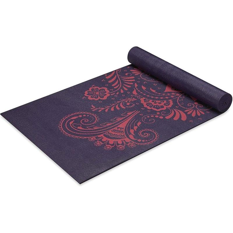 Yoga Mat - Premium 6mm Print Extra Thick Non Slip Exercise & Fitness Mat for All Types of Yoga, Pilates & Floor Workouts (68