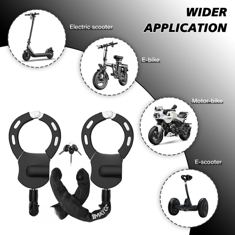 Scooter Locks Anti , Chain Lock with Key,Electric Scooter Lock Anti  for Segway,Ninebot and Bicycle Lock  Accessories