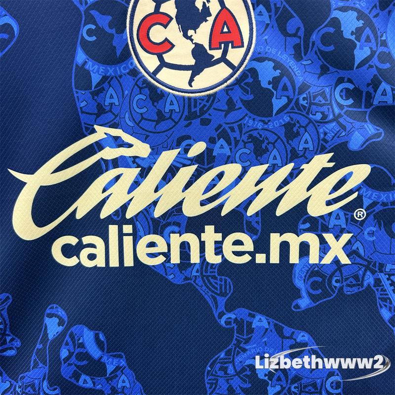 24 25 Mexico Liga BBVA MX Home Away Goalkeeper  blue Jersey