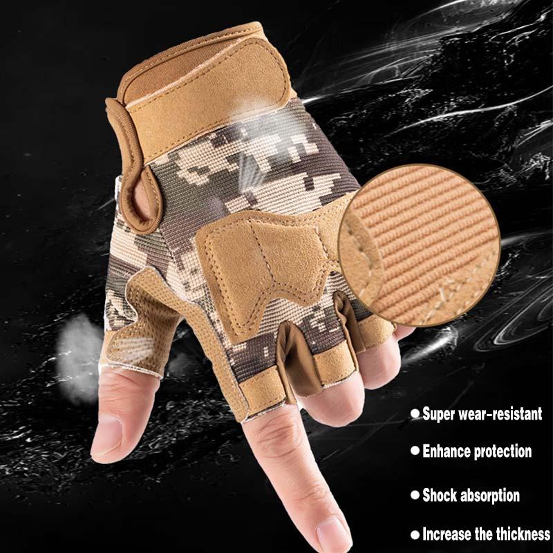 Half finger men's and women's outdoor sports cycling training gloves  non-slip wear-resistant tactical gloves, fitness gloves