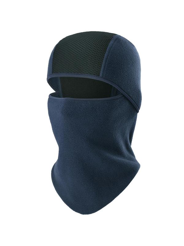 Solid Color Fleece Balaclava, Winter Thermal Full Face Mask, Windproof Neck Gaiter Hood Cap Scarf for Sports Skiing Cycling Motorcycle Hiking Hunting Camping