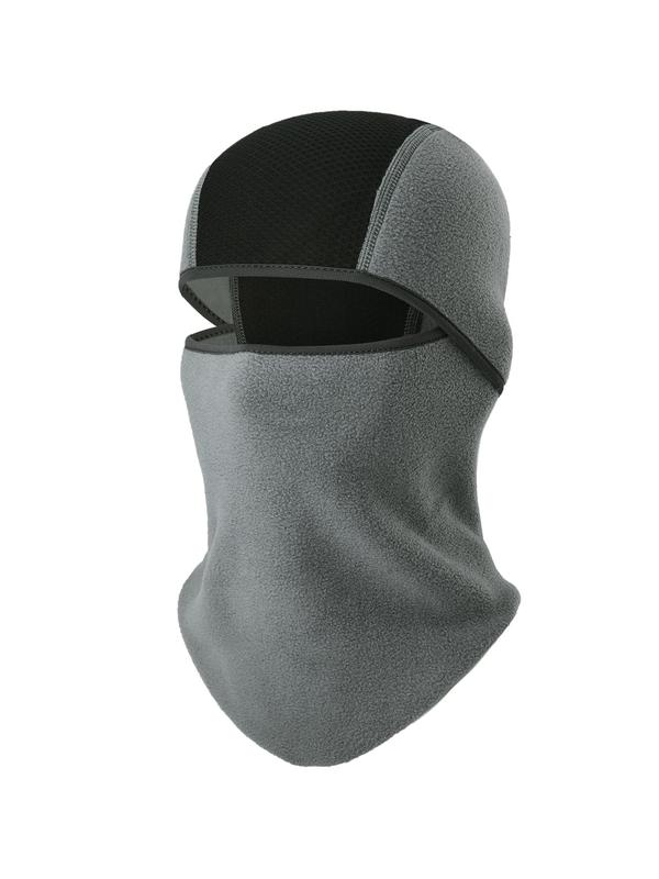 Solid Color Fleece Balaclava, Winter Thermal Full Face Mask, Windproof Neck Gaiter Hood Cap Scarf for Sports Skiing Cycling Motorcycle Hiking Hunting Camping