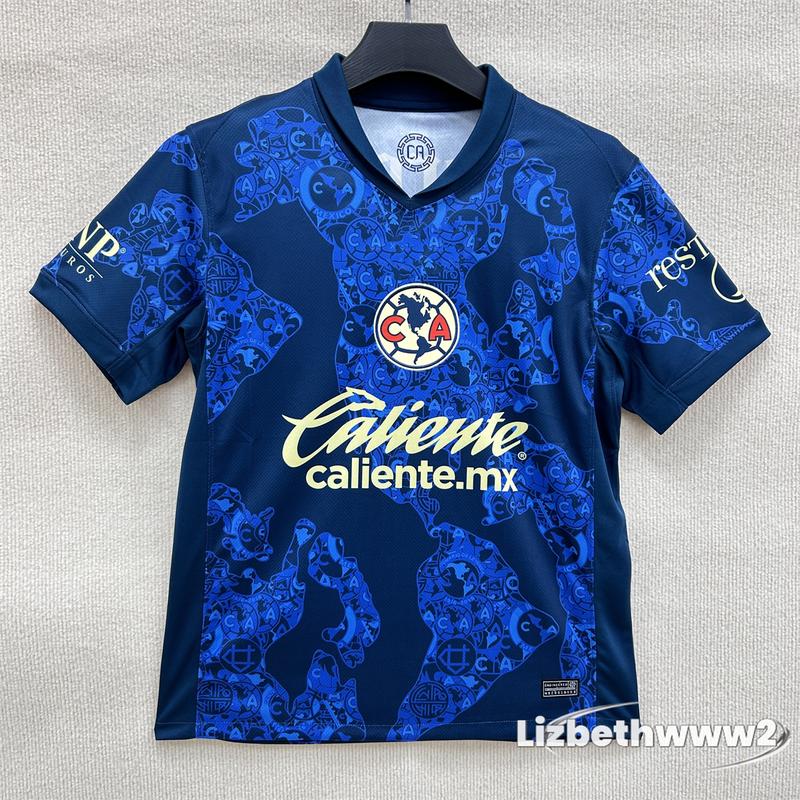 24 25 Mexico Liga BBVA MX Home Away Goalkeeper  blue Jersey