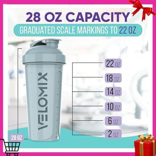 -4 PACK- 28 oz Shaker Cups for Protein Shakes - 4x Wire Whisk | Leak Proof Protein Shaker Bottles for Protein Mixes | Protein Shaker Bottle Pack | Mixer for Protein Shakes