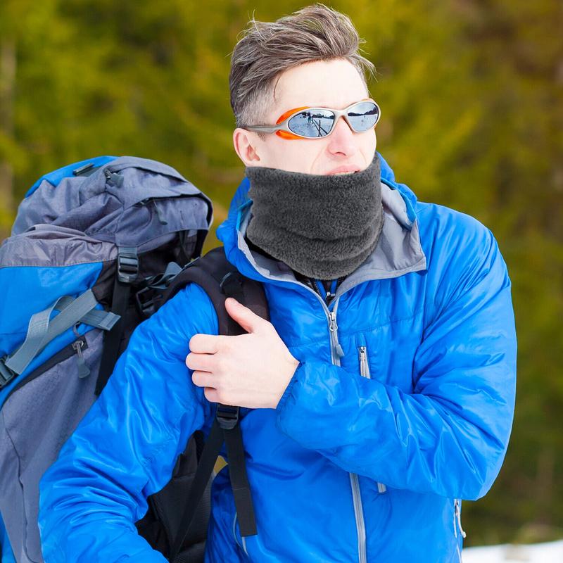 Winter Windproof Fleece Neck Warmer Half Face Mask For Men Women Ski Bandana