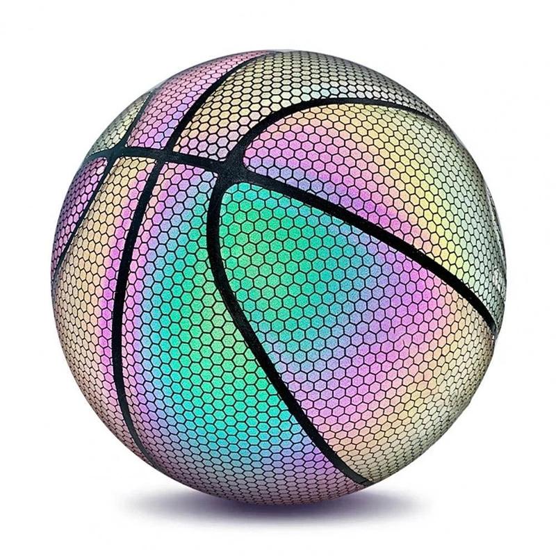 Reflective Luminous Basketball to glow in Dark.