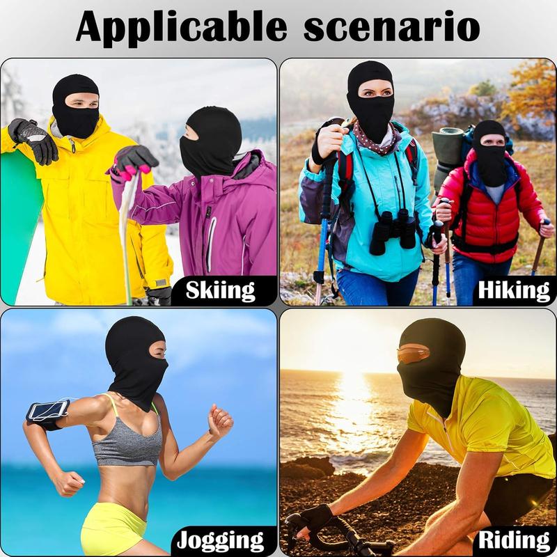 8 count Ski Mask Cover Full Face Mask UV Protection Summer Ice Silk Balaclava Neck Gaiter Women Men Outdoor Sport