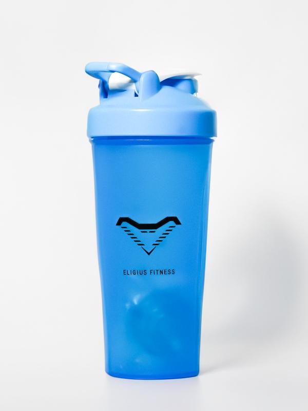 Eligius Fitness Shaker Bottle - 600ml Capacity with Pop Top Lid & Carry Loop Handle Reusable  Bottles