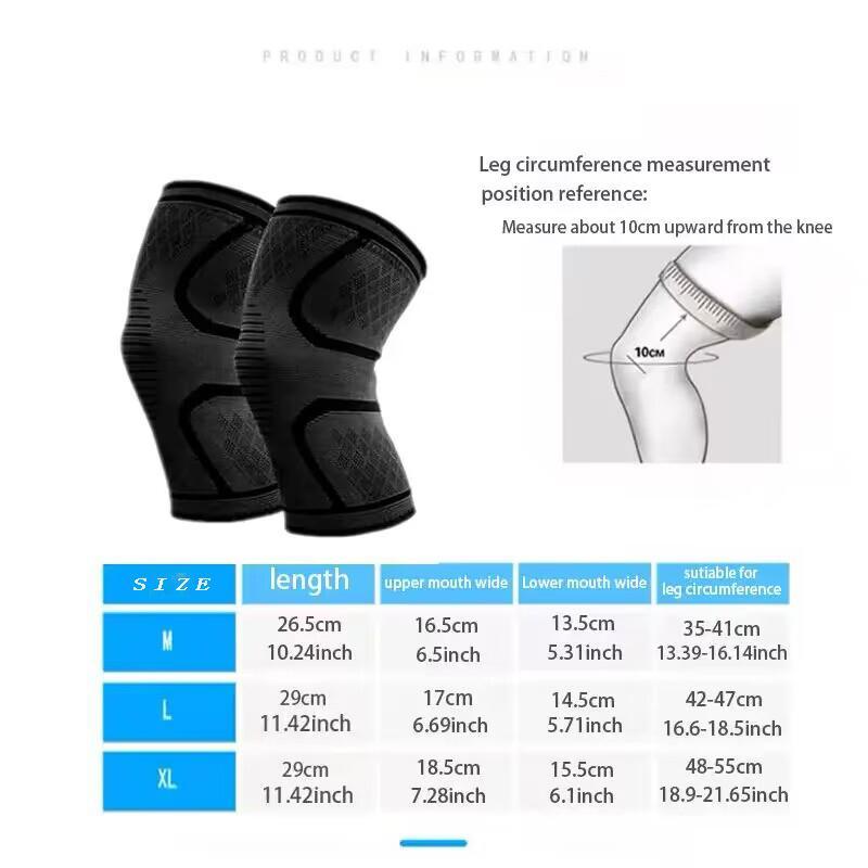 Knee Protector for Men & Women, 1 Pair Non-slip Sports Knee Pad, Soft Breathable Knee Sleeve, Protective Gear for Fitness Running Cycling Basketball, Gym Accessories