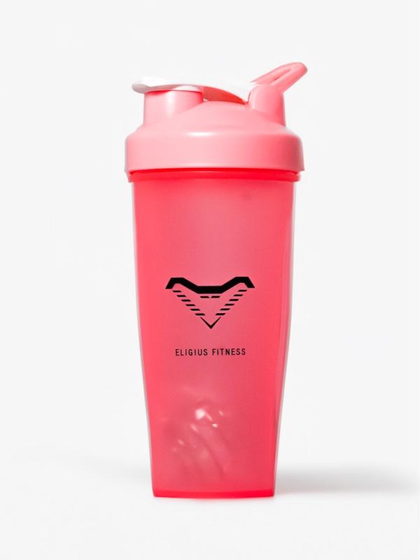 Eligius Fitness Shaker Bottle - 600ml Capacity with Pop Top Lid & Carry Loop Handle Reusable  Bottles