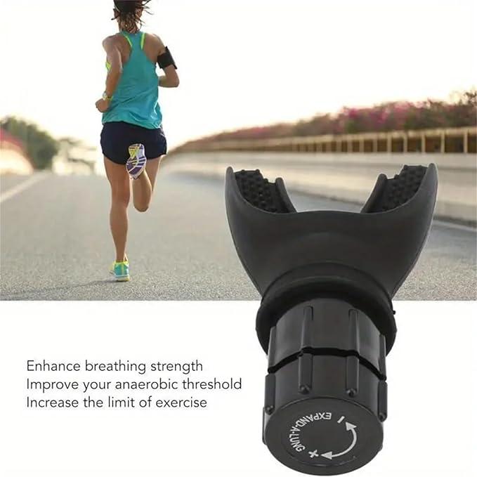 Portable Lung Capacity Trainer-- Sports Assistance Accessories for Gym Outdoor Sports, Workout -- Adjustable Running Breathing Training Device