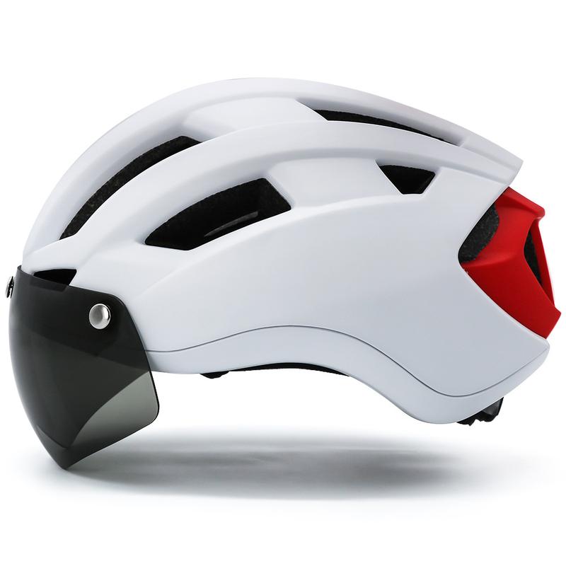 Goggles Cycling Helmet Outdoor off-Road Mountain Bike Helmet Adult Bicycle Safety Helmet