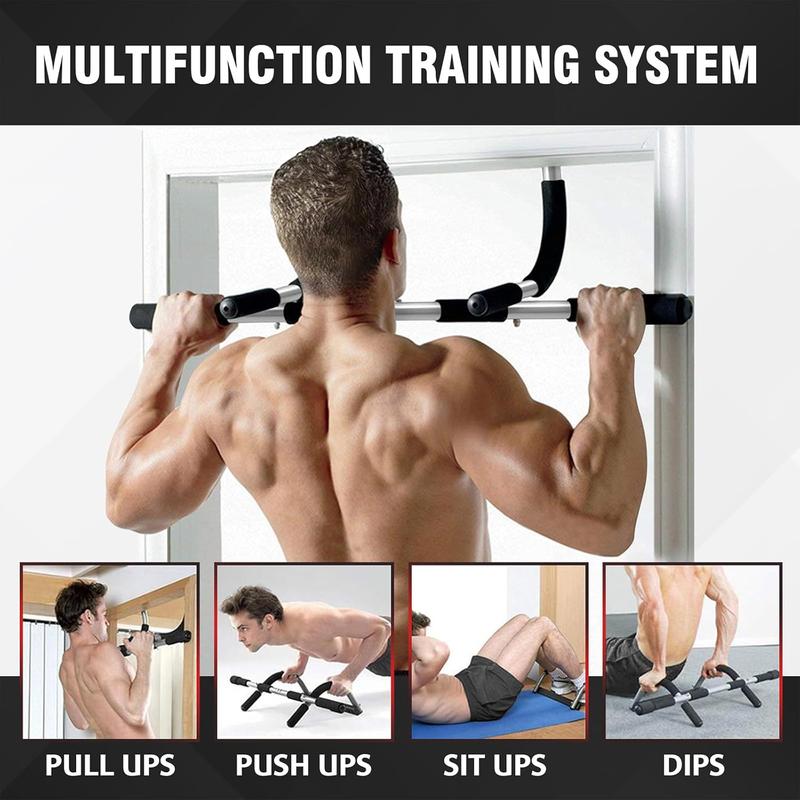 Upgrade Pull Up Bar for Doorway, Max Capacity 440 lbs Chin Up Bar, Portable Upper Body Workout Bar, Strength Training Door Frame Pull-up Bars, Hanging Bar for Exercise, Pullup Bars for Home