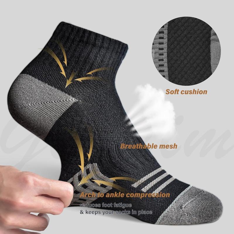 Running Ankle Socks for Men Women Athletic Low Cut Socks 6 Pairs