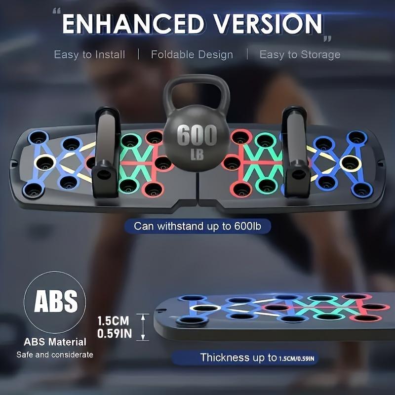 Multifunctional Foldable Push Up Board, 1 Count Foldable Push Up Training Board, Universal Chest & Abdominal Muscle Training Equipment