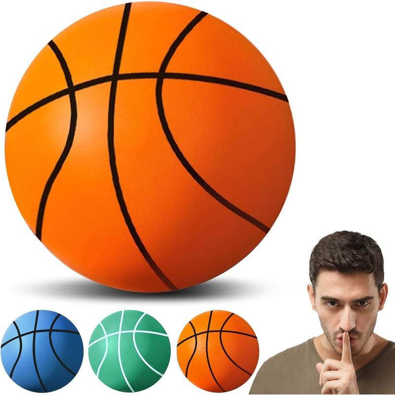 Silent Basketball, Quiet Bounce Basketball, Hush Handle Silent Basketball, Uncoated High-Density Foam Ball