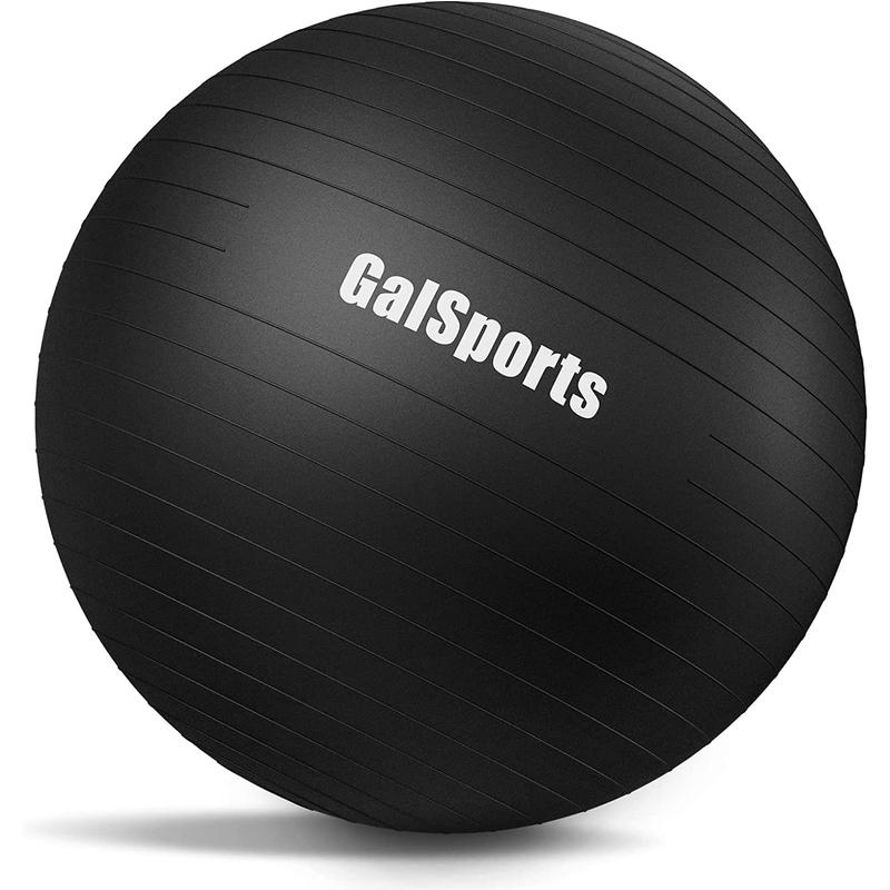 Galsports Yoga Ball Exercise Ball for Working Out, Anti-Burst and Slip Resistant Stability Ball, Swiss Ball for Physical Therapy, Balance Ball Chair, Home Gym Fitness GalSports