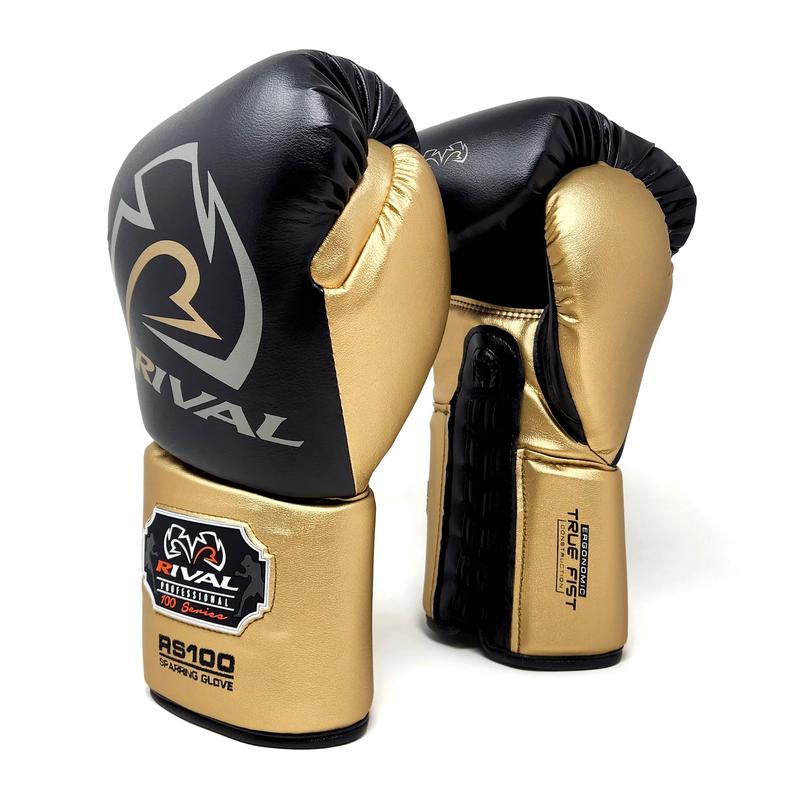 RIVAL Boxing RS100 Professional Lace-Up Sparring Gloves