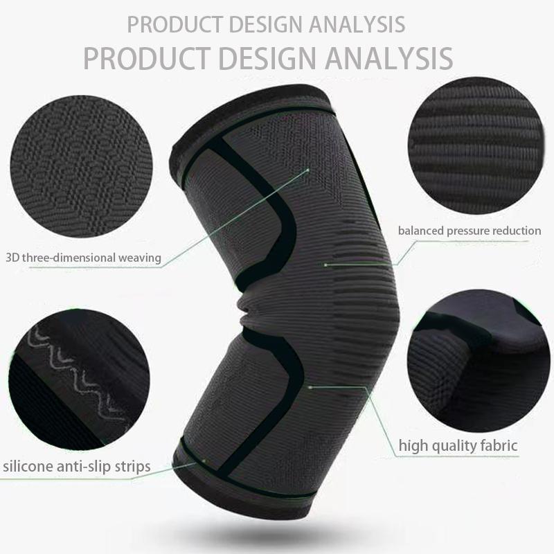 Knee Protector for Men & Women, 1 Pair Non-slip Sports Knee Pad, Soft Breathable Knee Sleeve, Protective Gear for Fitness Running Cycling Basketball, Gym Accessories