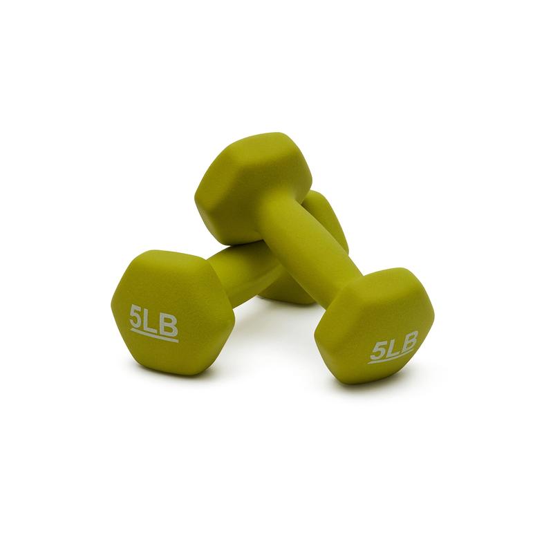 5LB Easy Grip Workout Dumbbell, Neoprene Coated, Various Sets and Weights available