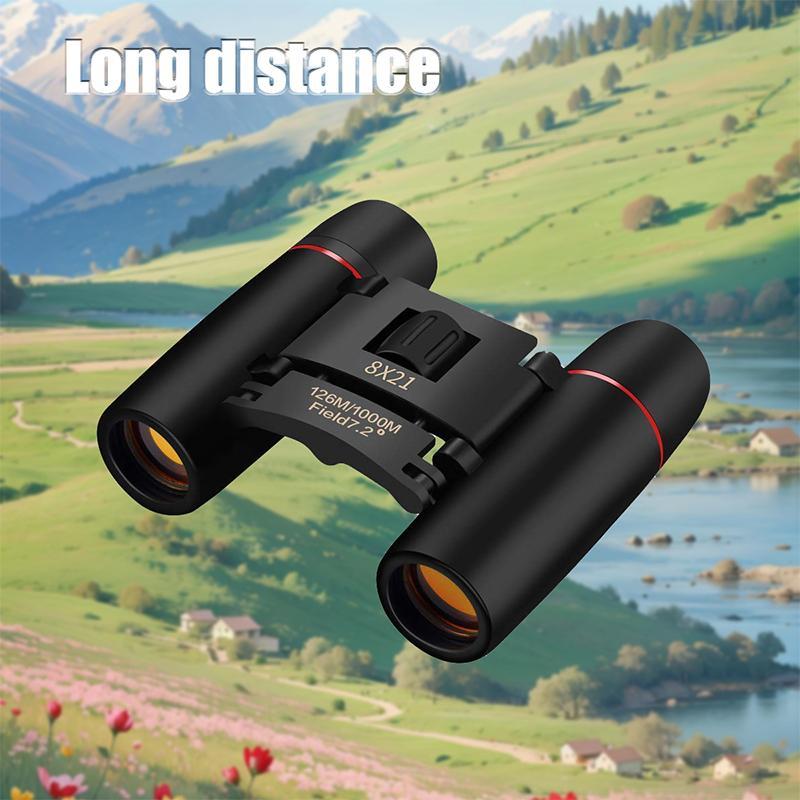 8x21 Binoculars, Portable Lightweight Binoculars, Outdoor Hunting Binoculars, Compact & Lightweight Binoculars for Outdoor Camping & Bird Watching