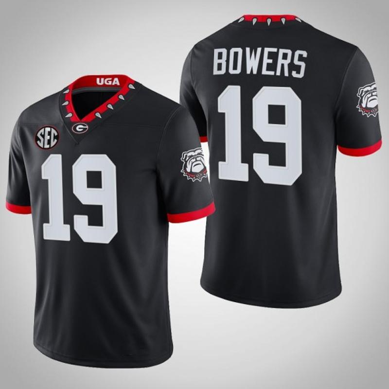 Brock Bowers Georgia Bulldogs #9 Mascot 100th Anniversary Jersey - Black, Sport Jersey Shirt, Trendy Men Sport Jersey, Gift For Fan Sport