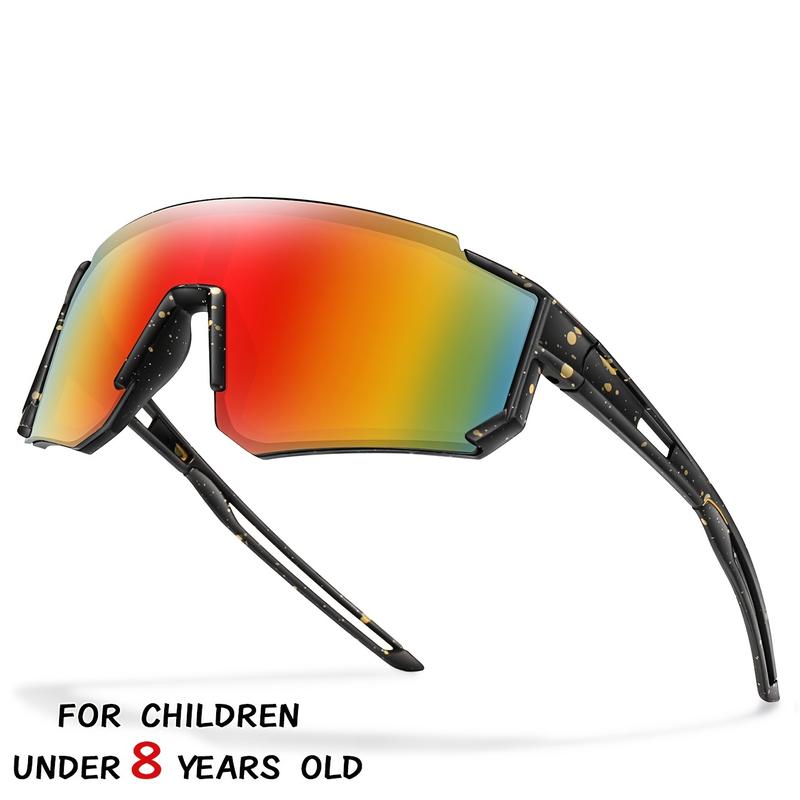 Youngsters's Fashion Glasses for 3-8 years old, suitable for outdoor sports, running, cycling, baseball, travel, suitable for boys and girls, comfortable to wear, multiple colors to choose from, hard paper box packaging, can be used as a gift