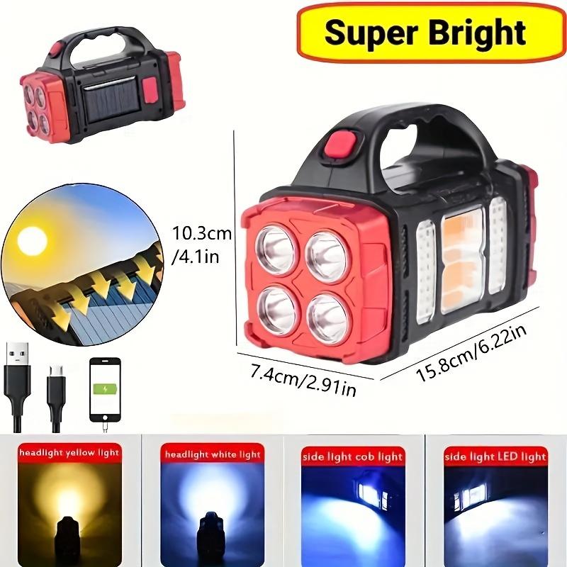 Ultimate Solar Camping Light - Bright, Portable, Rejected, Waterproof, Power Bank, USB, LED Flashlight Torch with Long-Lasting Battery Life, Durable Design, and Versatle Charging Options