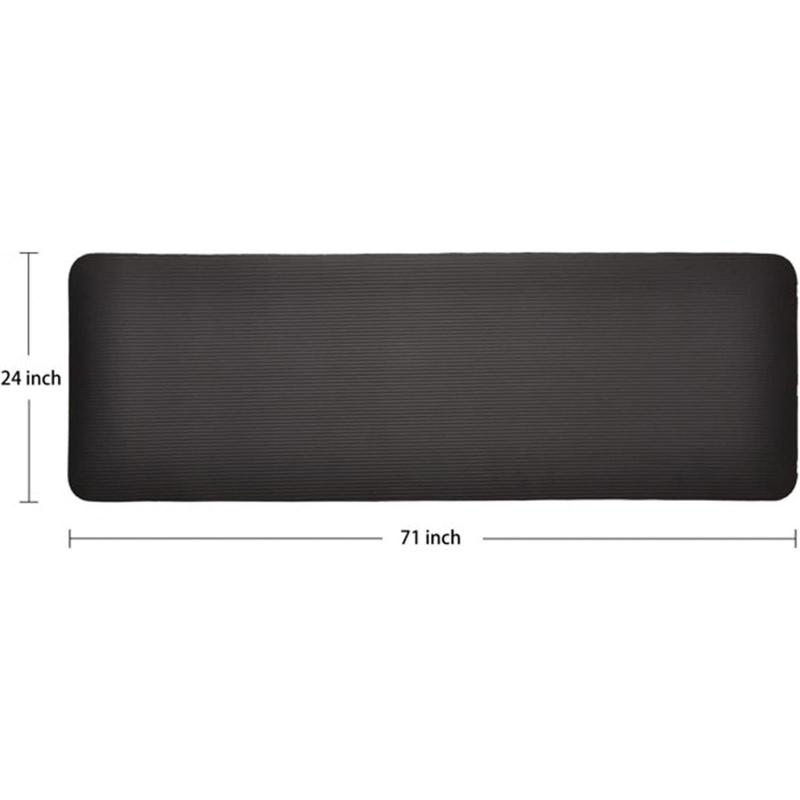 All Purpose 1 2-Inch Extra Thick High Density Anti-Tear Exercise Yoga Mat with Carrying Strap with Optional Yoga Blocks, Multiple Colors