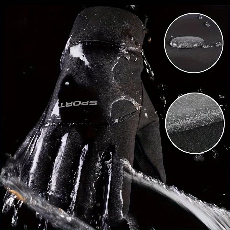 1pair 2pair Waterproof And Coldproof Gloves With Non-slip Touch Screen Function For Men And Women - Ideal For Riding, Sports, Mountaineering, Skiing, And More!