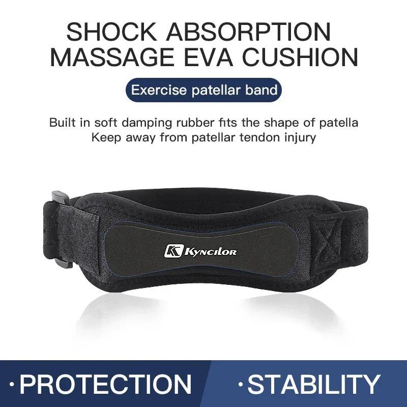 Outdoor Sports Adjustable Patellar Band Running Fitness Mountaineering Pressurized Breathable Shock Absorbing Kneepad Belt Menthol Infused