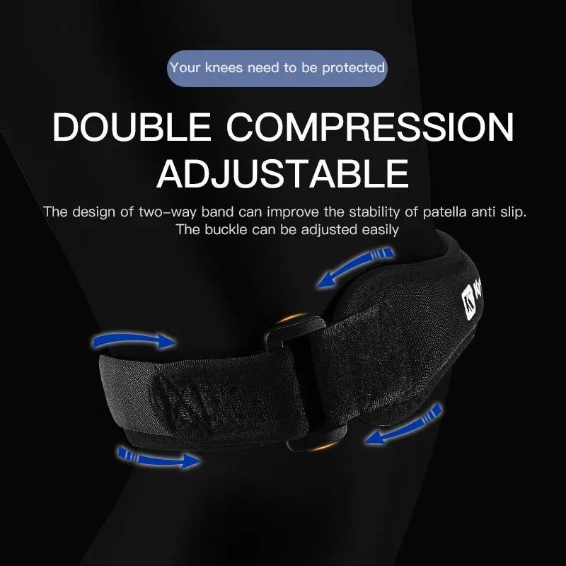 Outdoor Sports Adjustable Patellar Band Running Fitness Mountaineering Pressurized Breathable Shock Absorbing Kneepad Belt Menthol Infused