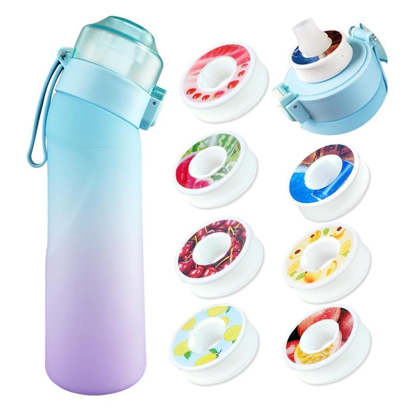 Sports Water Bottle with Flavor Pods, 1 Set Water Bottle with Straw & Accessories, Sports Drinking Cup for Outdoor Sports, Gym Equipment