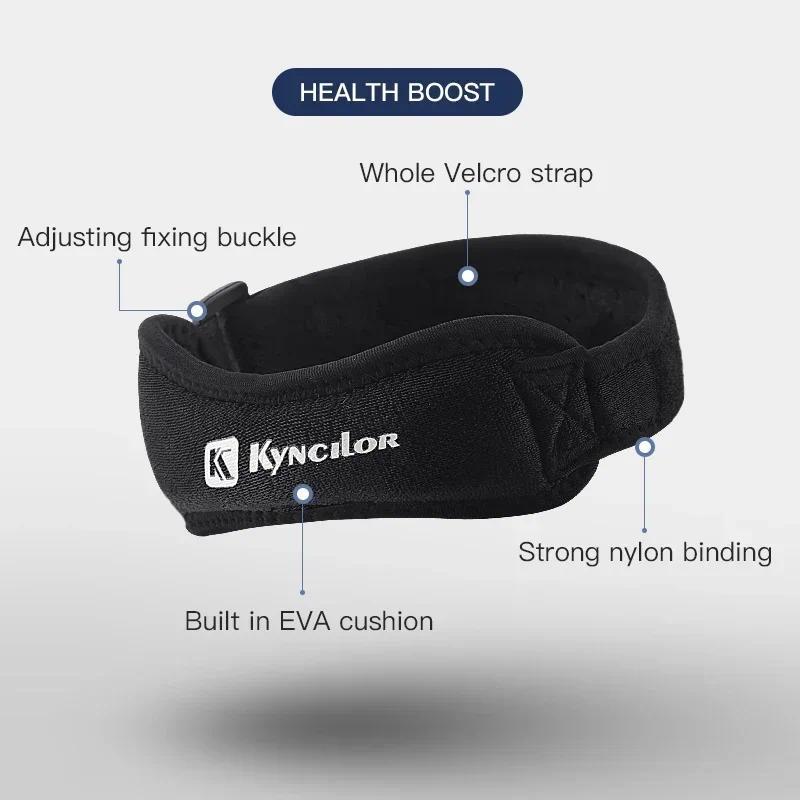 Outdoor Sports Adjustable Patellar Band Running Fitness Mountaineering Pressurized Breathable Shock Absorbing Kneepad Belt Menthol Infused