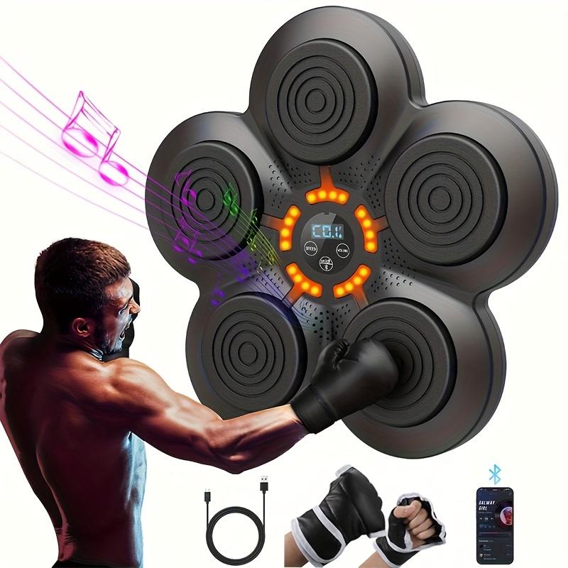 3 Pieces Smart Music Boxing Machine, Wall-mounted Boxing Target, No Need To Drill Holes For Installation, Adjustable Height, 9-speed Speed Adjustment, Electronic Boxing Trainer With Gloves, Boxing Fitness Workout