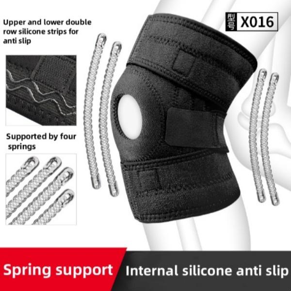 Sports knee pads with side stabilizing adjustable knee orthotics for knee joint pain, arthritis, etc., for injury recovery and outdoor exercise