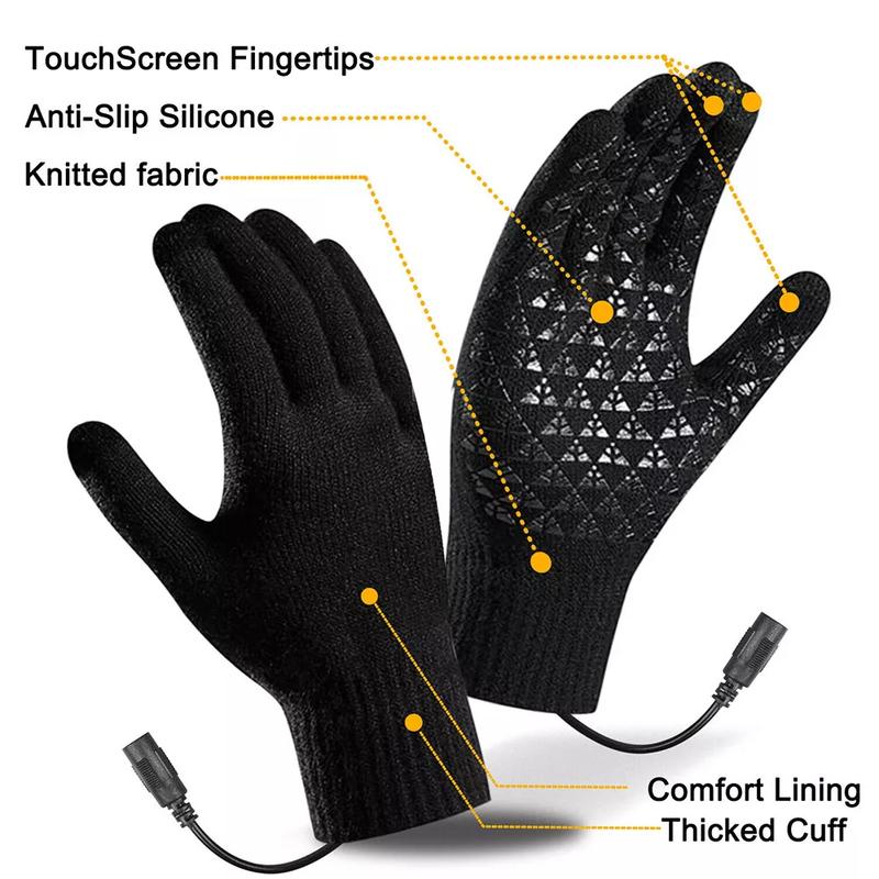 Sport Rechargeable Heated Electric USB Warming Gloves Outdoor Sports Gloves Thermal Winter Gloves, Ski Snow Hand Warm Windproof Waterproof