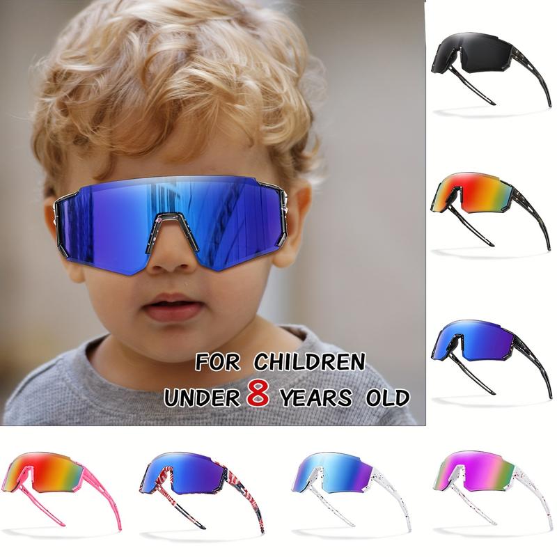 Youngsters's Fashion Glasses for 3-8 years old, suitable for outdoor sports, running, cycling, baseball, travel, suitable for boys and girls, comfortable to wear, multiple colors to choose from, hard paper box packaging, can be used as a gift