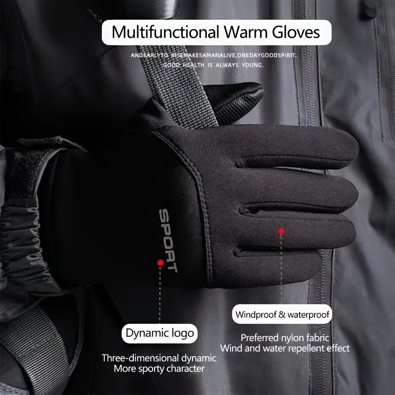 1pair 2pair Waterproof And Coldproof Gloves With Non-slip Touch Screen Function For Men And Women - Ideal For Riding, Sports, Mountaineering, Skiing, And More!