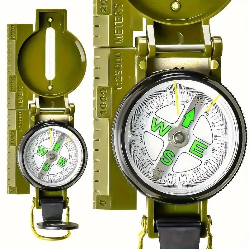 Compact Waterproof Survival Compass, Durable Multifunction Navigation Tool, Essential for Hiking, Camping & Travel Adventures