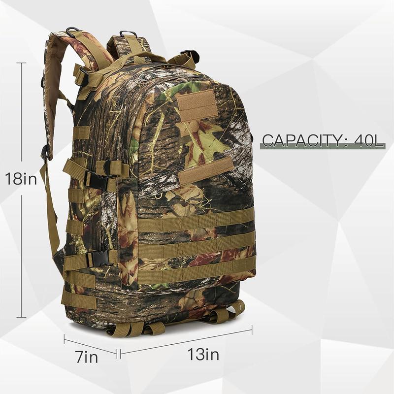 Digital Forest 40L Hunting Backpack or Hunting Backpacks For Men - Camo Backpack and Hunting Pack - Camouflage Backpack For Hunting