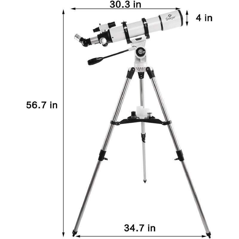 Gskyer Telescope 600x90mm AZ Astronomical Refractor Telescope for Adults Astronomy, German Technology Scope