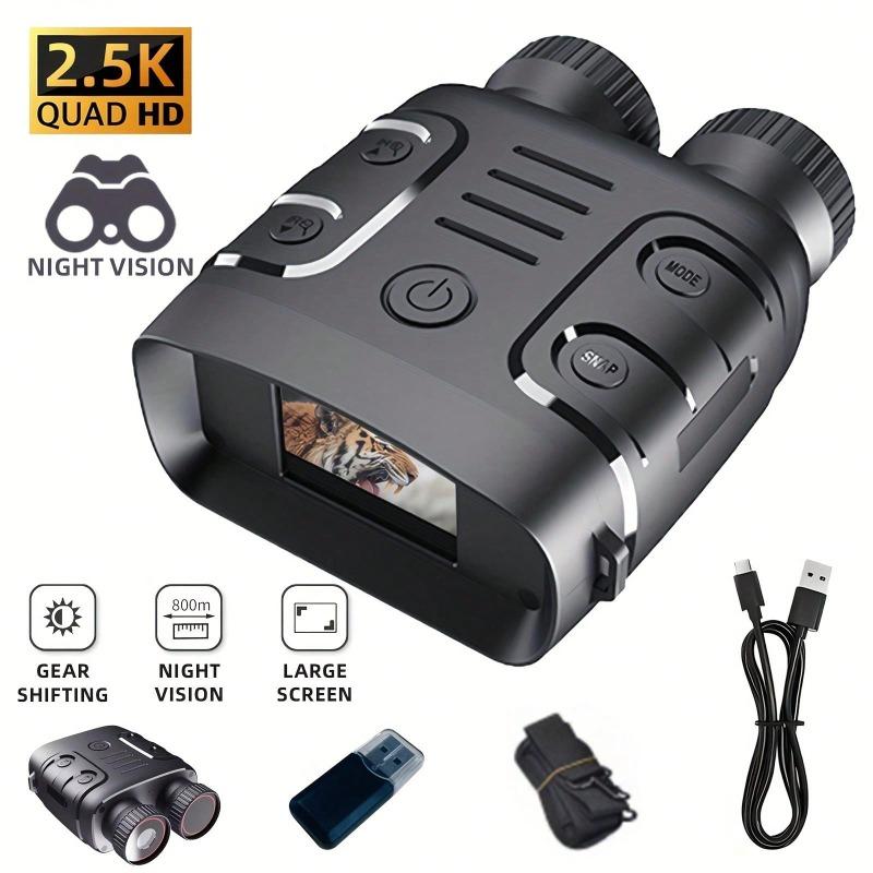 2.5K Binocular Night-Visions Device 5X Binocular Day Night Use Photo Video Taking Digital Zoom For Hunting Boating, Battery Powered (Included 2000mAh);Thansgiving Christmas Gift