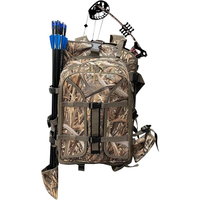 Hunting Backpack,Compound Bow Pack Durable Large Capacity Hunting Day Pack for Outdoor Rifle Bow Gun