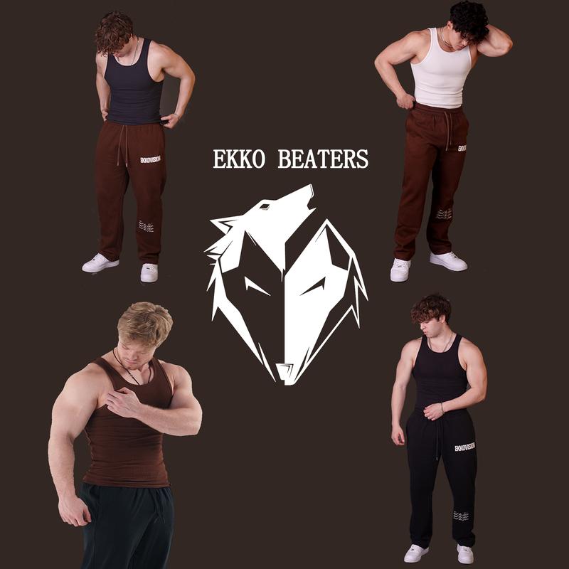 EKKO BEATERS Mens Fitness Tank Tops Sleeveless Shirt Sports EKKO BEATERS Tank Tops Vest