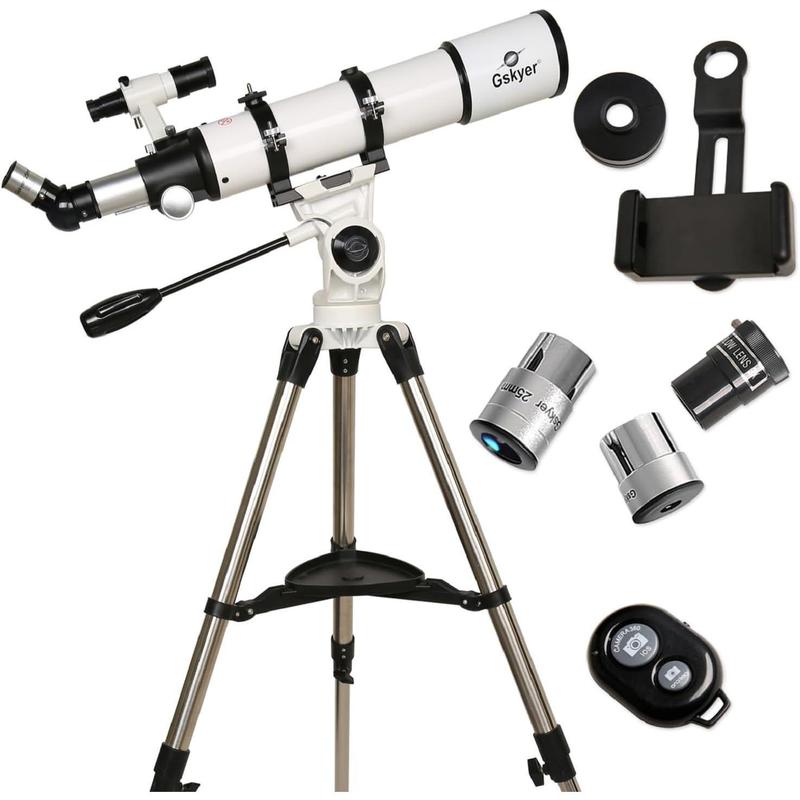 Gskyer Telescope 600x90mm AZ Astronomical Refractor Telescope for Adults Astronomy, German Technology Scope