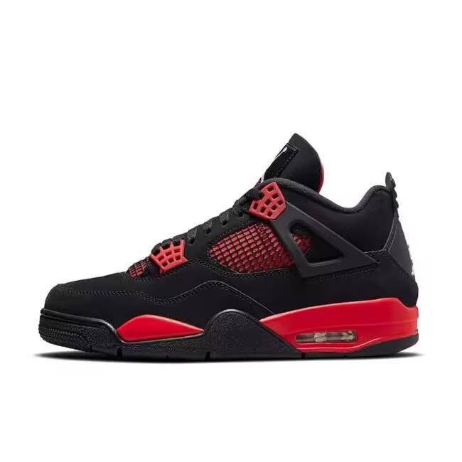 Jordan 4 Retro 'Thunder' Black, Redand Thunder Mid Basketball ShoesSports Shoes