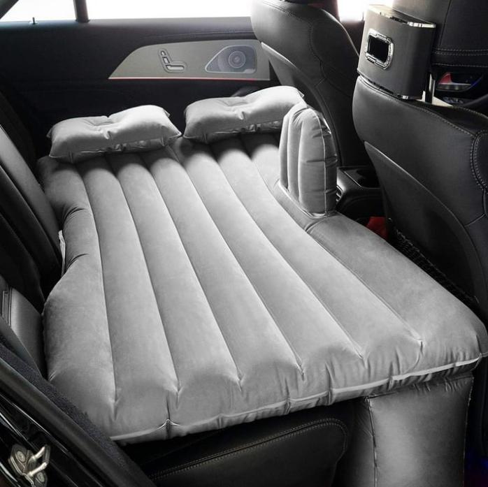 Inflatable Car Travel Air Mattress with Pump - 2 Air Pillows - Universal Fit - Car SUV Sleeping Mattress